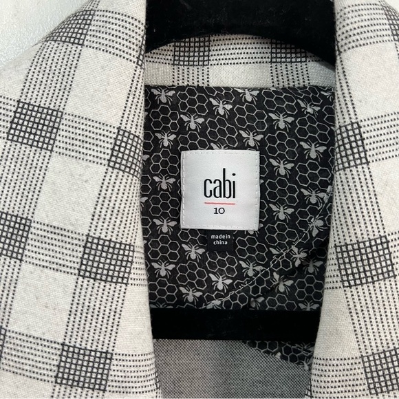 CAbi Style 5292 Valentina Plaid Check Ponte Knit Blazer - Picture 9 of 15